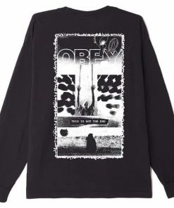 OBEY This Is Not The End LS T Shirt Off Black