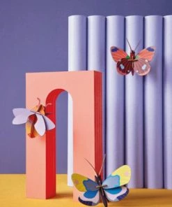 Studio Roof Yellow Monarch Butterfly 3D Model Kit