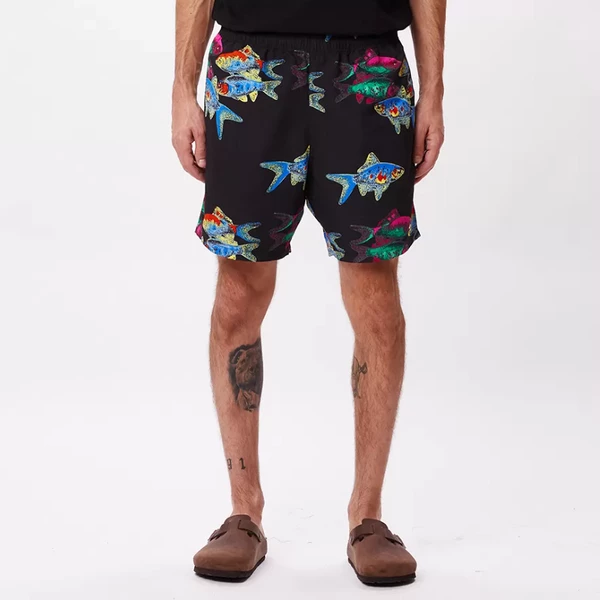 OBEY | Easy Fishbowl Shorts | Black Multi 3 OBEY | Easy Fishbowl Shorts | Black Multi