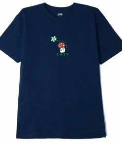 OBEY Runaway Mushroom T-Shirt - Navy