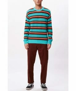 OBEY Eraser Sweater | Turquoise Multi