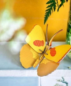 Studio Roof Yellow Butterfly 3 D Model Kit