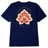 OBEY Radiant Lotus T Shirt Navy