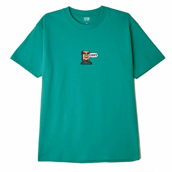 OBEY Baghead T-Shirt - Teal 3 OBEY Baghead T-Shirt - Teal