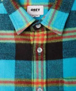 OBEY Orchard Shirt Aqua Multi
