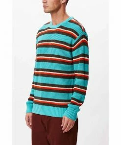 OBEY Eraser Sweater | Turquoise Multi
