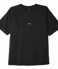 OBEY Black Bar T-shirt - Off Black