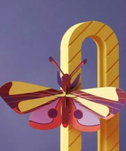 Studio Roof Giant Purple Eyed Butterfly 3d Model Kit