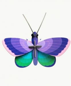 Studio Roof Blue Copper Butterfly 3D Model Kit