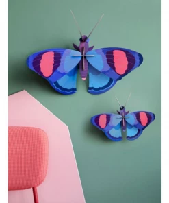 Studio Roof Giant Peacock Butterflies 3d Model Kit