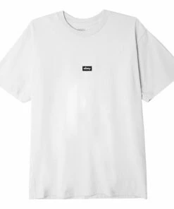 OBEY Black Bar T Shirt White