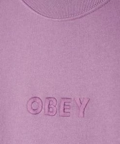OBEY Bold Ideals Crew Sweatshirt Orchid