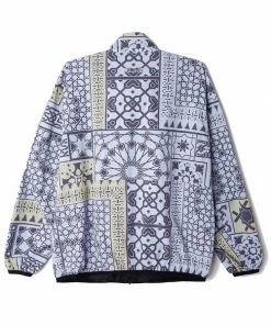 OBEY Patchwork Reversible Jacket Black Navy Multi