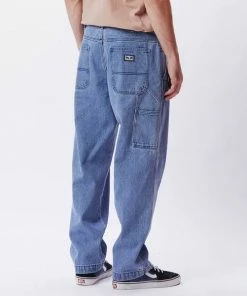 OBEY Hardwork Carpenter Denim Trousers Light Indigo