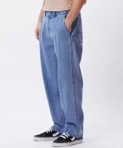 OBEY Hardwork Carpenter Denim Trousers Light Indigo