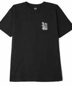 OBEY Flower Rubylith T Shirt Black