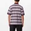 OBEY Unity Jacquard Flower Polo Shirt - Beetroot