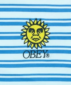 OBEY Sunrise Stripe T-shirt - Pure Water Multi