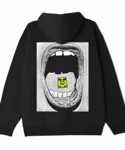 OBEY Scream Box Fit Hood Black