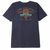OBEY Winged Lotus T Shirt Navy 2 OBEY Winged Lotus T Shirt Navy