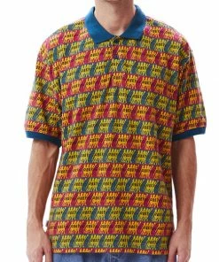 OBEY Praise Jacquard Polo | Deep Ocean Multi Shirt