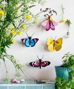 Studio Roof Yellow Butterfly 3 D Model Kit