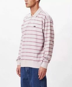 Studio Roof Shop 15 OBEY Looper L/s Polo - Purple Paste