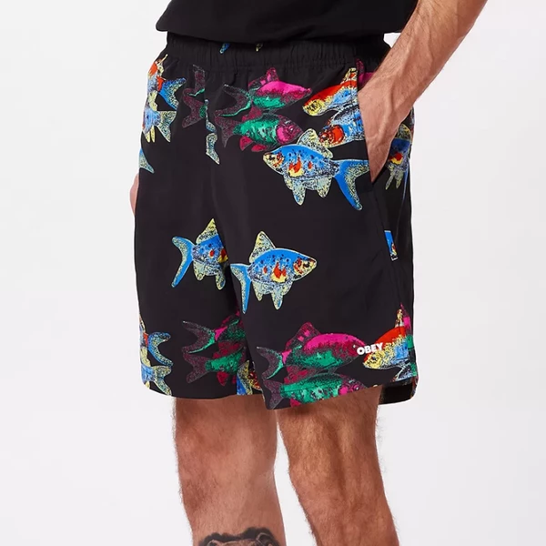OBEY | Easy Fishbowl Shorts | Black Multi 4 OBEY | Easy Fishbowl Shorts | Black Multi
