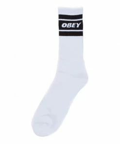 OBEY Cooper Ii Socks White Black