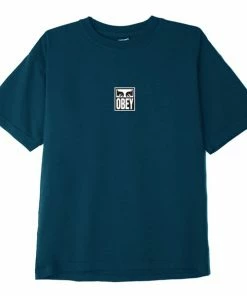 OBEY Eyes Icon 3 T-Shirt - French Navy