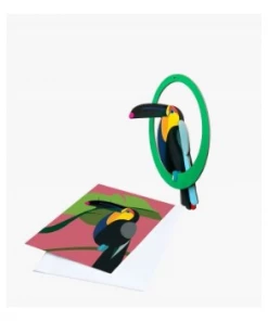 Studio Roof Pop Out Card Swinging Toucan