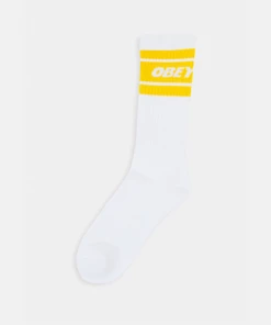 OBEY Cooper Sock - White / Saffron