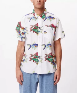 OBEY | Fishbowl Woven Shirt | White Multi
