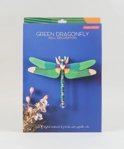 Studio Roof Paper Insect – Green Dragonfly – Large