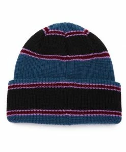 OBEY Future Stripe Beanie Deep Ocean