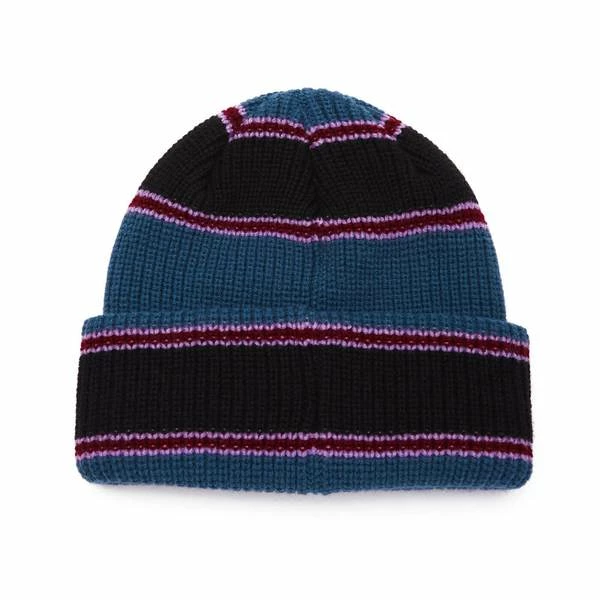 OBEY Future Stripe Beanie Deep Ocean 3 OBEY Future Stripe Beanie Deep Ocean