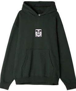 OBEY Icon Extra Heavy Hood - Alpine Green