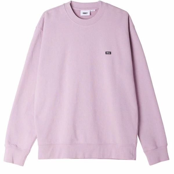 OBEY Timeless Heavy Crew - Pigment Lilac Chalk 3 OBEY Timeless Heavy Crew - Pigment Lilac Chalk
