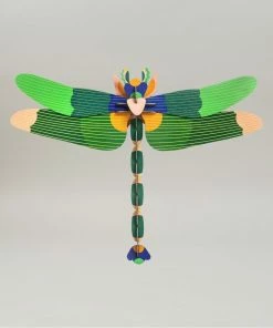 Studio Roof Paper Insect – Green Dragonfly – Large