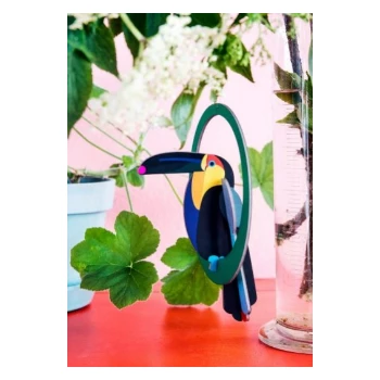 Studio Roof Pop Out Card Swinging Toucan 4 Studio Roof Pop Out Card Swinging Toucan