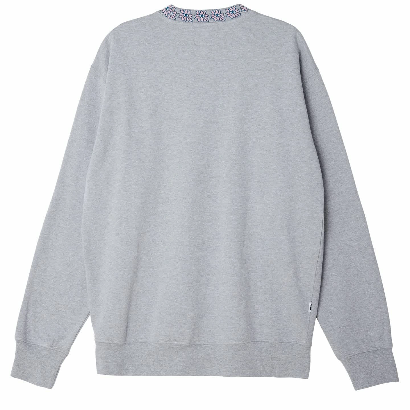 OBEY Trails Crewneck Sweatshirt - Ash Grey 4 OBEY Trails Crewneck Sweatshirt - Ash Grey