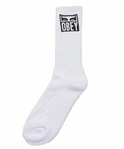 OBEY Icon Socks White