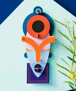 Studio Roof Lamu Mask Wall Decoration