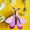 Studio Roof Small Pink Bee Wall Decoration