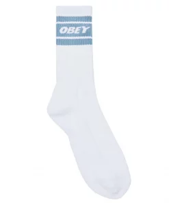 OBEY Cooper Socks - White / Good Grey
