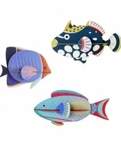 Studio Roof 3 Small Paper Fish - Set B
