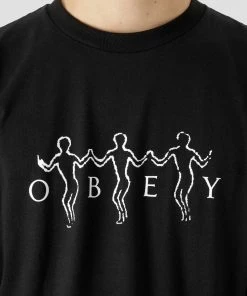 OBEY Dance With Us T-Shirt Black